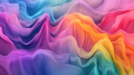 Obraz premium Abstract Rainbow Waves