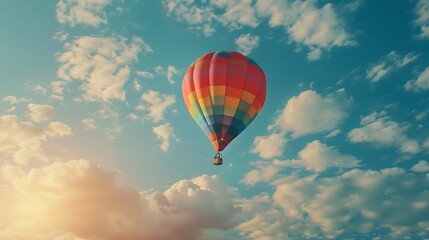Fototapeta premium hot air balloon in flight
