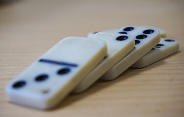 Close up of some dominoes