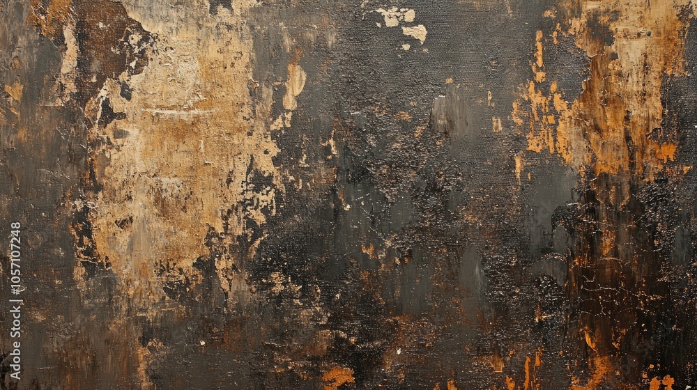 Poster abstract oil painting texture on canvas suitable for use as a background
