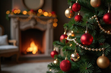 christmas tree with decorations