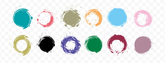 ペンで描いたカラフルなラインブラシセット