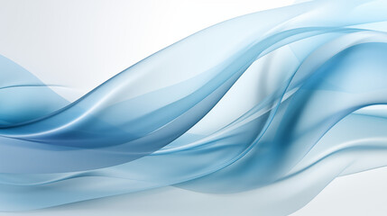 Fototapeta premium Abstract blue and aqua gradient wallpaper with smooth flowing waves and a clean, modern design. Perfect for creating a calming, stylish background. Ideal for desktop or mobile wallpaper.