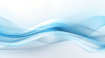 Fototapeta premium Abstract blue and aqua gradient wallpaper with smooth flowing waves and a clean, modern design. Perfect for creating a calming, stylish background. Ideal for desktop or mobile wallpaper.