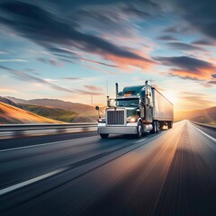 Speady truck moves on highway, Mortgages, Moving, New Location