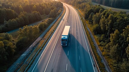 Speady truck moves on highway, Mortgages, Moving, New Location