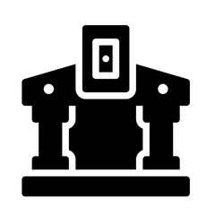 Icon Bank Transaction With Style Glyph