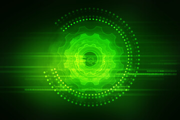 2d illustration abstract gear Network