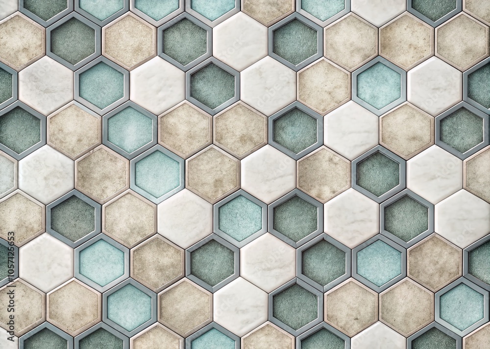 Aufkleber minimalist hexagon texture pattern for modern design and backgrounds