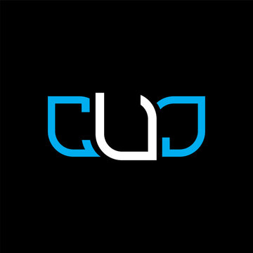CUJ logo design, CUJ simple and modern logo. CUJ luxurious alphabet design