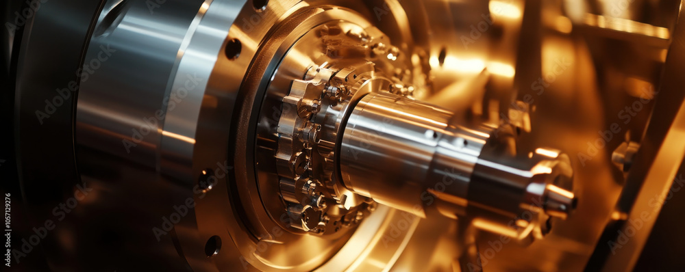 Poster precision engineering and advanced machinery are showcased in this close up image, highlighting intr