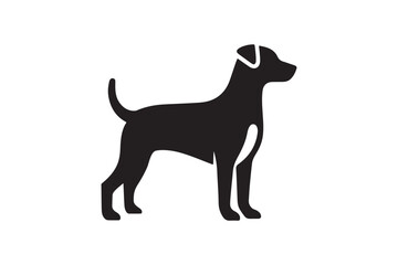 Silhouette dog vector design. Illustration.