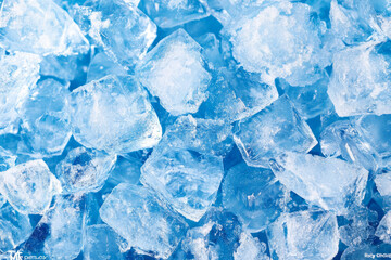 Obraz premium beautiful winter ice wallpaper, blue background 