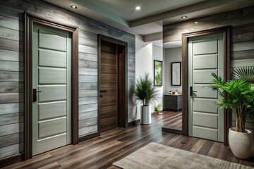 Fototapeta premium Modern Interior Doors: A Blend of Style and Functionality in Contemporary Homes
