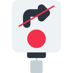 No Turn on Red Icon