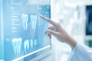 Tooth Reflection in Minimalistic Dental Clinic Window