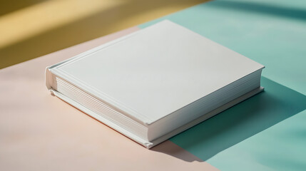 Minimalistic Book on Colorful Background