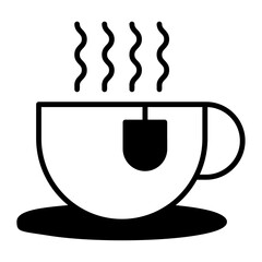  Cup of tea icon, vector illustration