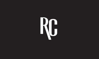 RC, CR, R , C , Abstract Letters Logo Monogram