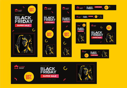 Black Friday Web Banner Ads Template