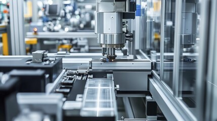 Industrial machinery emphasizes efficient resource management, innovative design, and sleek metallic finishes for enhanced functionality.