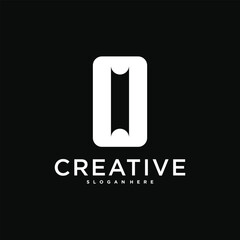 Initial letter O logo, abstract concept design. Premium Vector