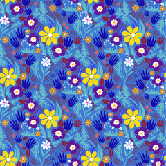 Flowers seamless pattern with nature elements for fashion, fabric, wallpaper, background, print, card, wrap with its elegant, ornate, beautiful and stylish design. Vector and illustration.