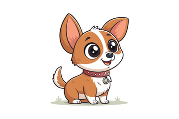 Fototapeta premium cute dog cartoon great vector .eps
