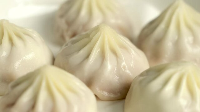 Shanghai Food Steamed Dumplings 4K】