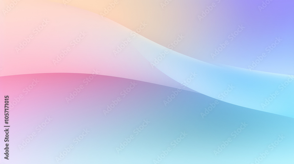 Poster a captivating display of vibrant pastel hues forming fluid wave patterns, creating a harmonious and 