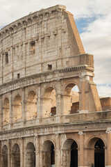 Fototapeta premium Colosseum in Rome. Italian classic architecture landmark. Travel destination. Italy