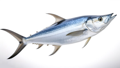 Fototapeta premium Tarpon fish floating or flying isolated white background