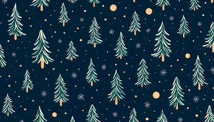 Christmas Greeting Card Seamless pattern
