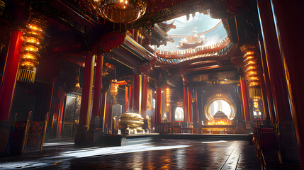 church in the night. Generative AI