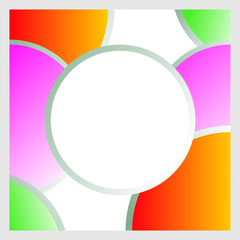 Colorful background infographic template