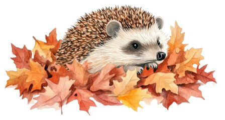 PNG Hedgehogs hedgehog leaves leaf.