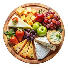 cheese and fruits