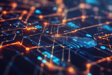 Obraz premium Fintech innovators brainstorming new solutions for digital payments and blockchain integration
