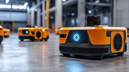 Autonomous robots navigating through environments using advanced sensors and AI