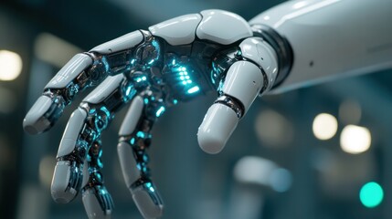 Robotics software engineers coding platforms to control and simulate robotic operations