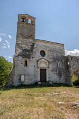 Isola del Gran Sasso. Teramo. The church of San Giovanni ad Insulam