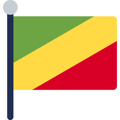 Congo, Republic of the Flag Icon