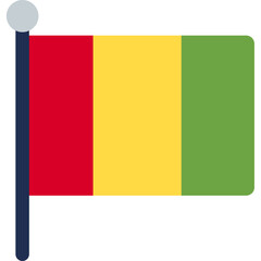 Fototapeta premium Guinea Flag Icon