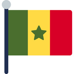 Senegal Flag Icon