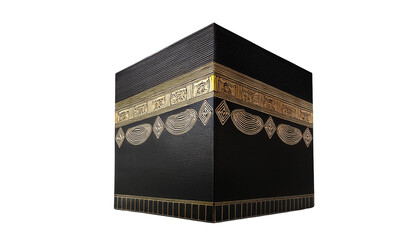 3D Kaaba 3D Render isolated on white background