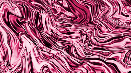 Abstract pink liquid chrome metal background. Pink liquid fluid metal chrome holographic abstract form elements design,