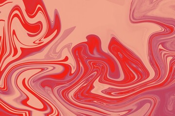 Abstract marble effect background of red and pink color from twirling waves. Background for design. Marble ink colorful. Can be used for background or wallpaper.