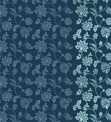 wedding card design, traditional paisley floral pattern , royal India	