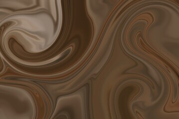 Abstract background of brown color from twirling waves. Background for design. Marble ink colorful. Can be used for background or wallpaper. Good for design or logo background.