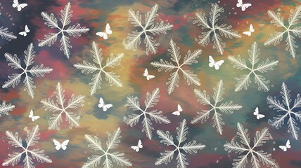 Snowflakes background